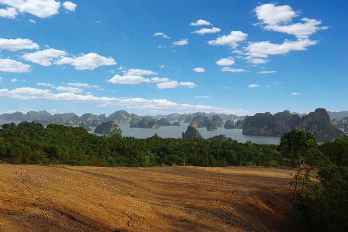 Vị trí hố thứ 8 của sân golf Hạ Long Bay