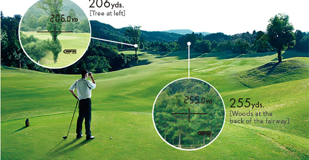 Ứng dụng của ống nhòm đo khoảng cách chơi golf