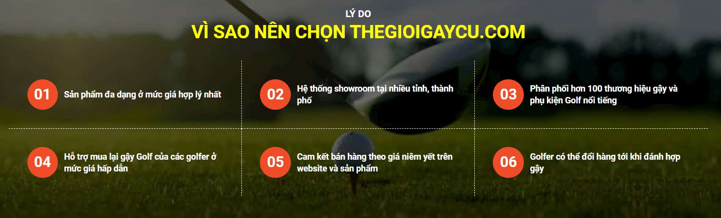 ĐỊa chỉ mua gậy Golf cũ uy tín