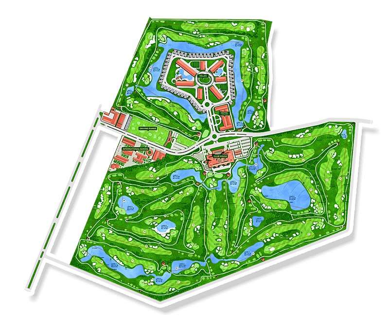 Sân golf Tân Sơn Nhất được chia thành 4 sân nhỏ khác nhau