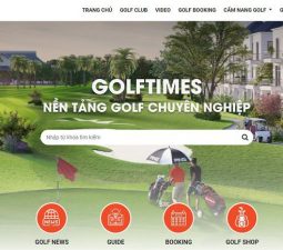 Giao diện mới của website Golftime
