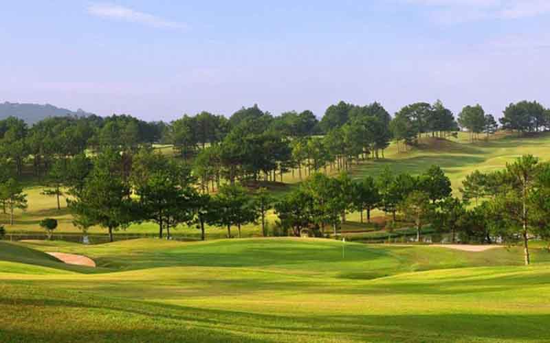 Sân Dalat Palace Golf Club có cảnh quan thiên nhiên thu hút