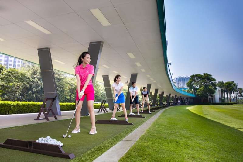 Sân tập golf Ecopark gây ấn tượng bởi hệ thống tiện ích đẳng cấp