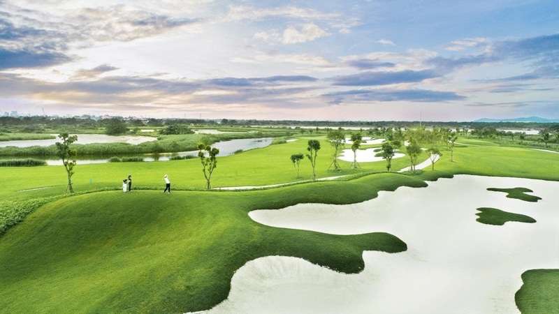 Sân golf Vinpearl Hải Phòng là sân golf links trên đảo Vũ Yên