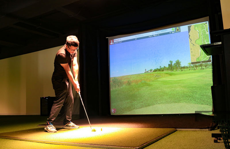 Phòng golf 3D ở học viện của sân tập golf Ciputra