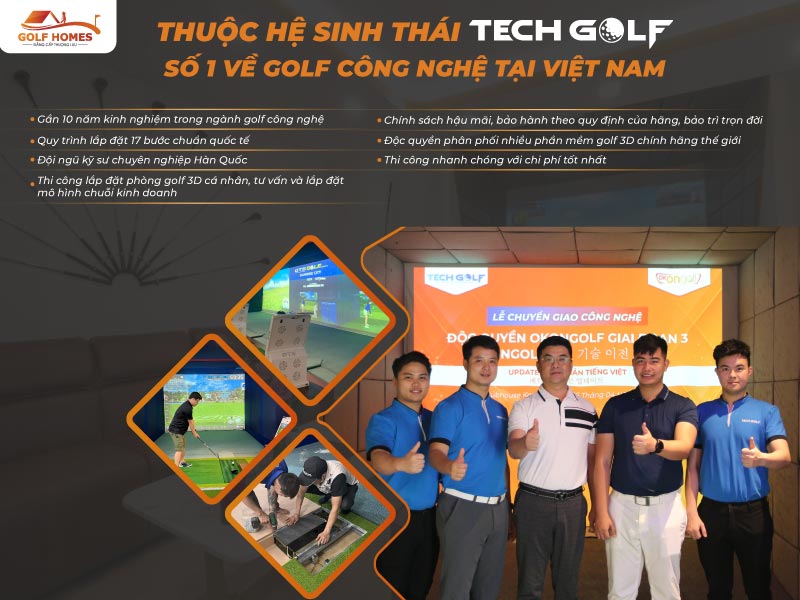 Golfhomes luôn đi đầu trong lĩnh vực lắp đặt phòng golf 3D chất lượng cao