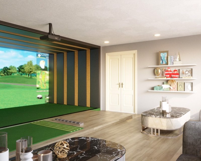 Phòng golf 3d được thi công bởi đội ngũ Techgolf