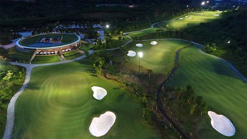 Hệ thống đèn chiếu sáng của sân gôn bà nà phục vụ nhu cầu chơi golf đêm của đông đảo golfer