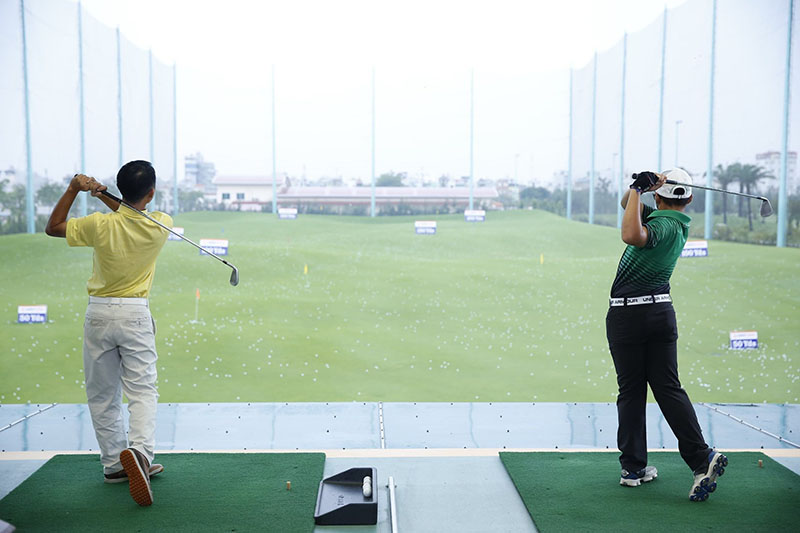 Sân tập golf là điểm đến hấp dẫn để golfer luyện tập trước khi bước vào trận đấu