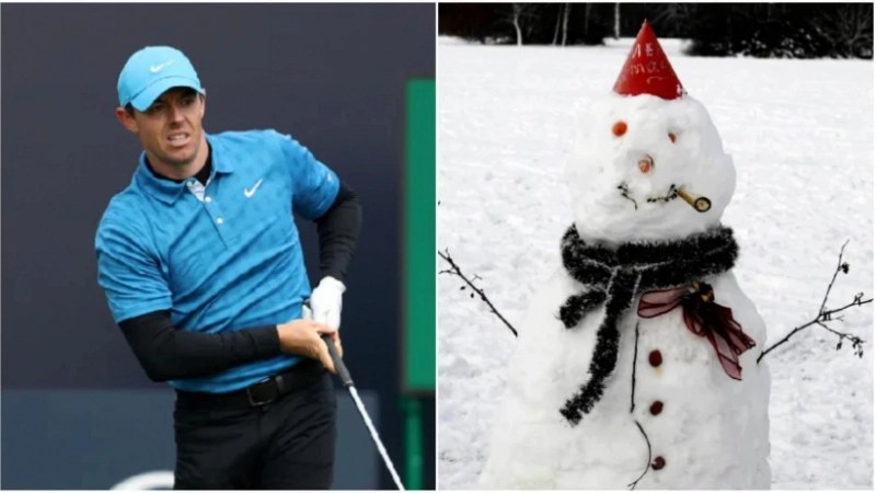 Rory McIlroy mắc Snowman trong golf với 8 gậy ở ngay hố đầu tiên