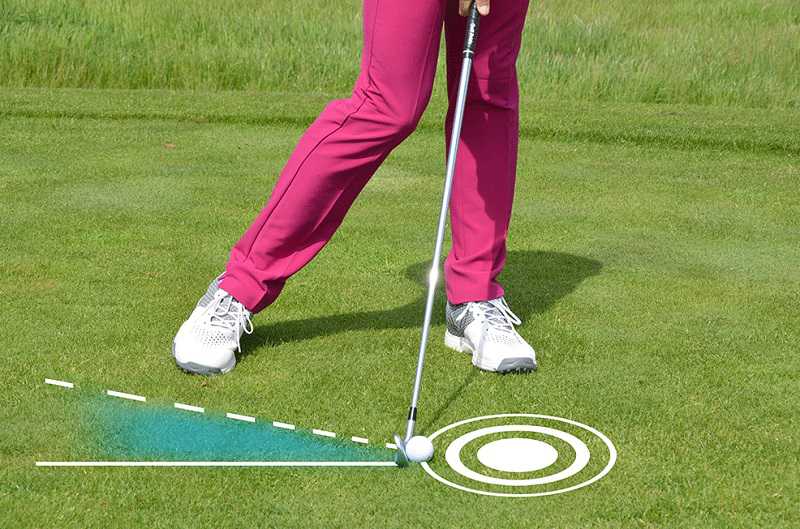 Để duy trì hướng bóng bay ổn định, golfer lưu ý không xoay người theo hướng bóng