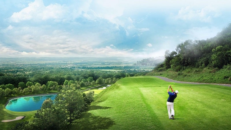 Sân tập golf Móng Cái sở hữu cảnh quan thiên nhiên đẹp, hùng vĩ