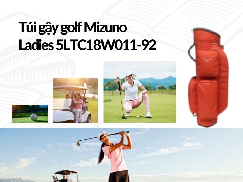 Túi gậy golf Mizuno Ladies 5LTC18W011-92 được nhiều golfer nữ ưa chuộng sử dụng