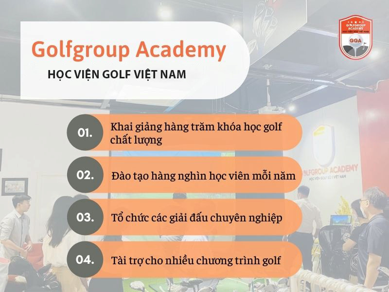 Học viện GGA sở hữu nhiều ưu điểm nổi bật, thu hút đông đảo golfer đến theo học