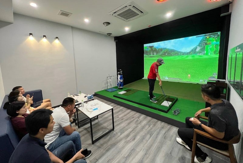 Tại đây được lắp đặt hệ thống phần mềm golf 3D hiện đại