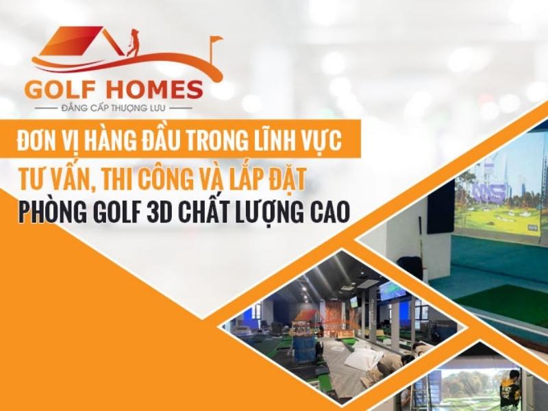 GolfHomes là đơn vị thiết kế, thi công phòng golf 3D chuyên nghiệp nhất hiện nay