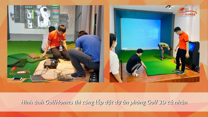 GolfHomes đã thi công, lắp đặt hàng trăm dự án phòng golf 3D cho các golfer