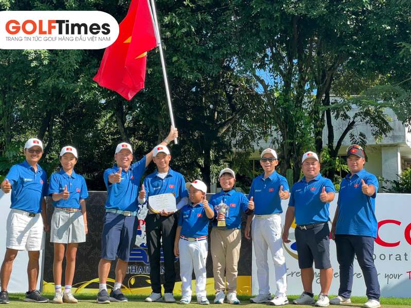 Golfer nhí Nguyễn Quốc Bảo Huy góp mặt trong đội tuyển golf Quốc gia