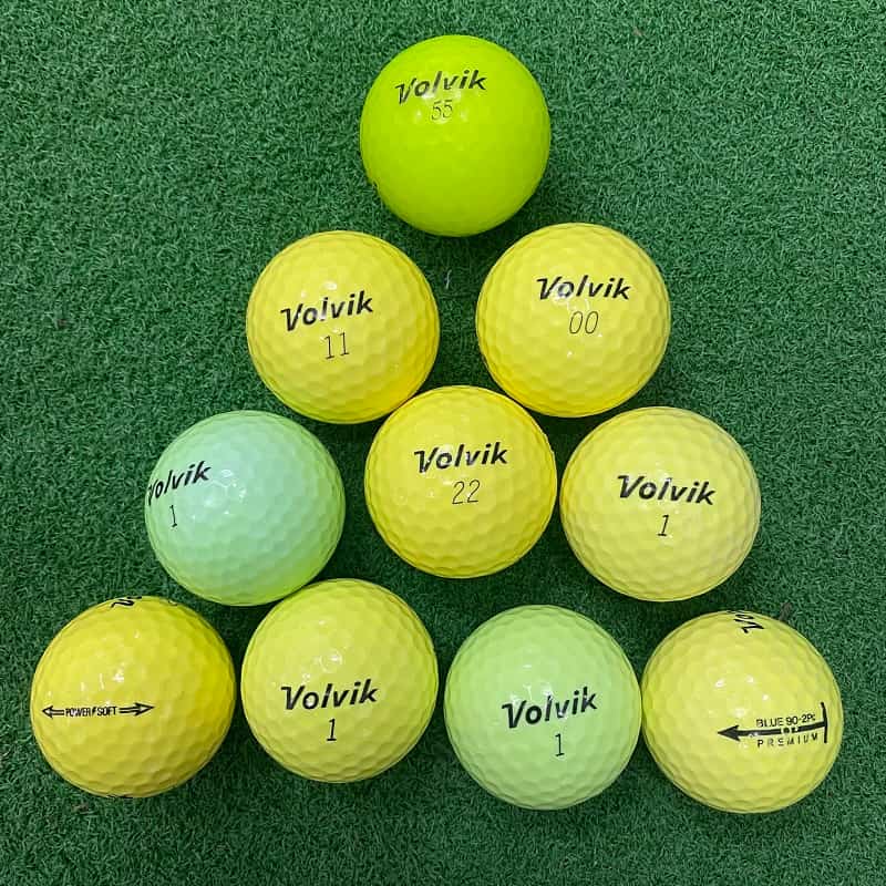 Bóng golf Volvik được nhà sản xuất sử dụng chất liệu đa dạng