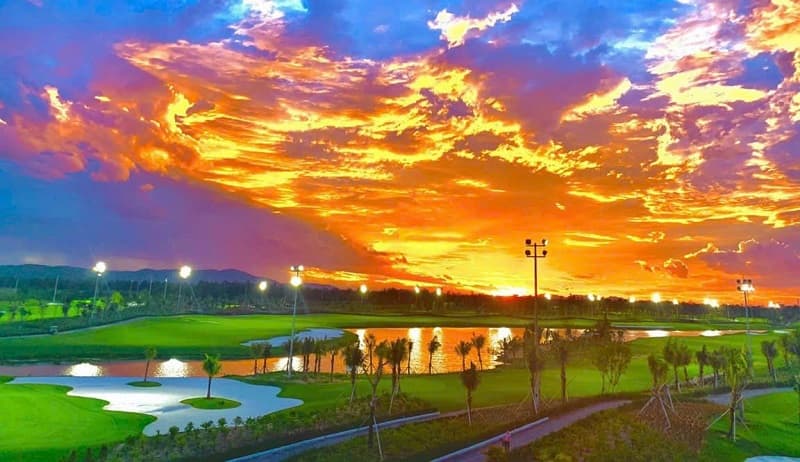 Sân golf Xuân Thành có địa chỉ tại khu nghỉ dưỡng Xuân Thành Golf Club