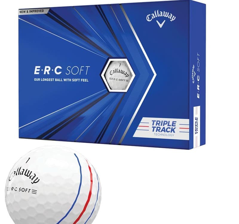 Bóng golf E.R.C Soft Triple Track của hãng Callaway nổi bật với kiểu dáng hiện đại