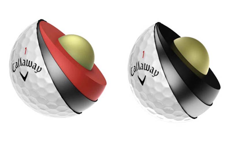 Lõi của quả bóng golf thường được làm từ chất liệu cao su tổng hợp