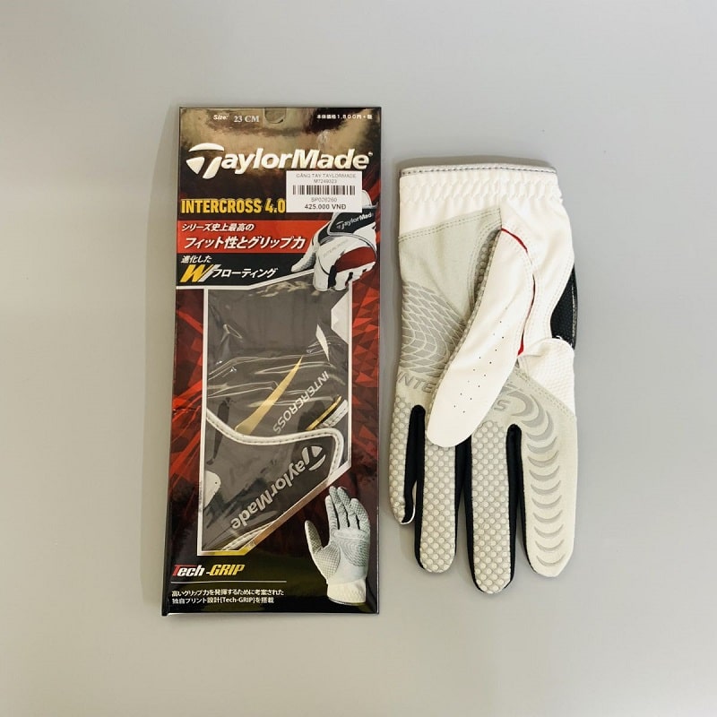 Găng tay golf nam TaylorMade Intercross 4.0 được làm từ chất liệu da cao cấp