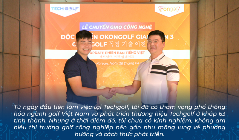 CEO Techgolf Nguyễn Tuấn Anh với tham vọng phổ thông hóa ngành golf Việt