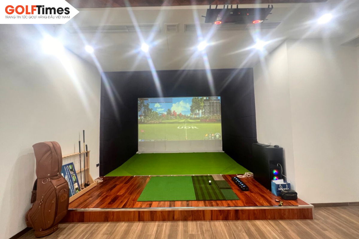 Phòng golf 3D do Techgolf thi công và lắp đặt đảm bảo sang trọng, thẩm mỹ và hoạt động mượt mà