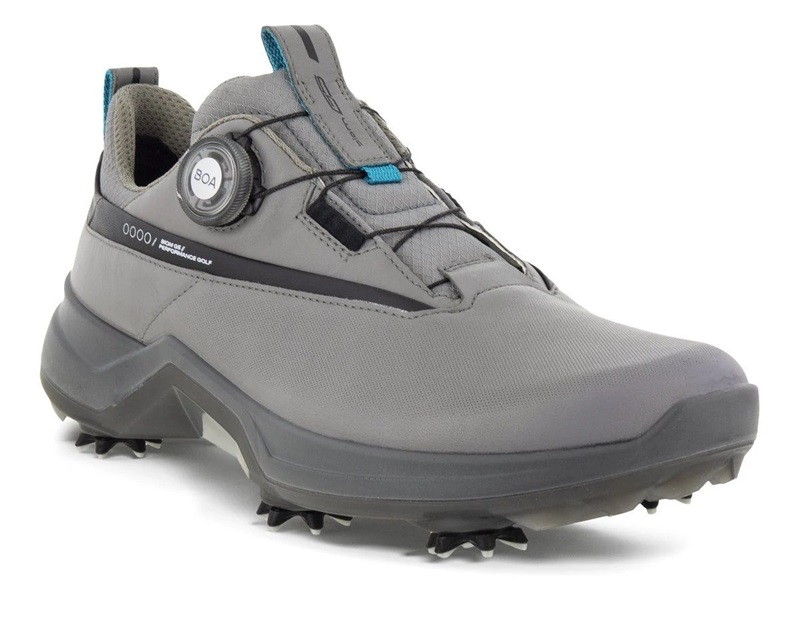 Giày golf Ecco M Biom G5 với tông màu xám hiện đại, nam tính