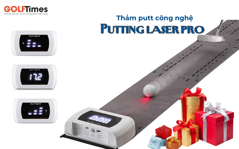 Quà tặng thảm putt công nghệ Putting Laser Pro