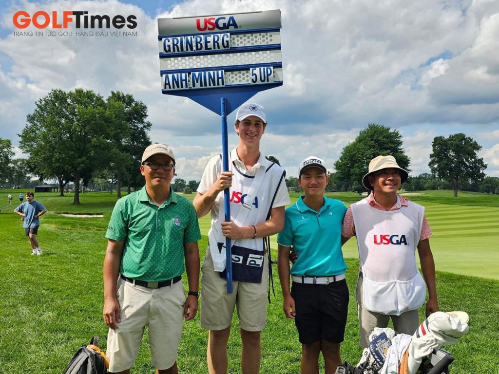 Thầy trò Nguyễn Văn Hưng - Nguyễn Anh Minh ghi thành tích ấn tượng tại US Junior Amateur 2024