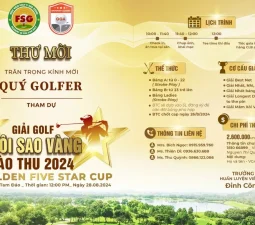 Giải Golf Ngôi sao vàng chào thu 2024 đầy sôi động gắn kết cộng đồng đam mê golf.