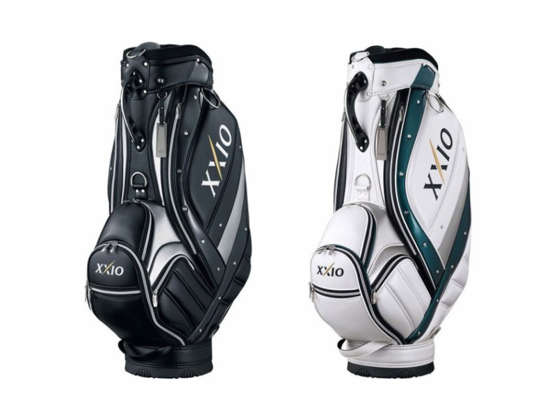 Túi XXIO Caddy Bag GGC-X059 là sự phối hợp hoàn hảo các gam màu trắng, xanh lá, đen, vàng gold