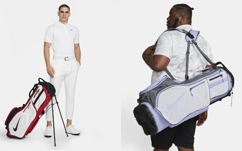 Nike Air Hybrid 2 có tới 14 ngăn để gậy golf cùng hệ thống ngăn phụ đa dạng