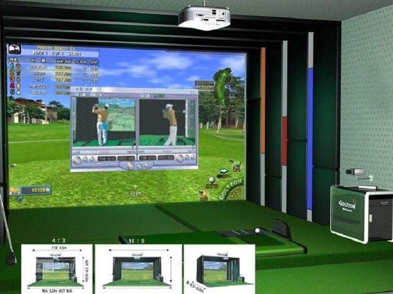 Standard là loại màn hình golf 3D tiêu chuẩn có giá thành "mềm" hiện nay